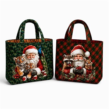 Taske Panel Vendbar Santa Animals